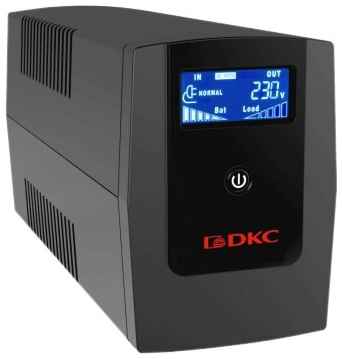 Интерактивный ИБП DKC INFOLCD1500I черный 900 Вт