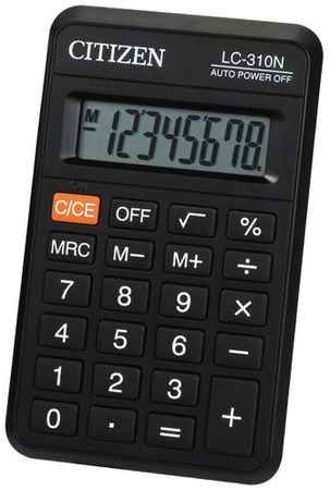 Калькулятор карманный CITIZEN LC-310N, черный 19848874788906