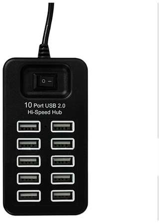 Разветвитель USB HUB 10 портов P-1603 Lemon Tree (Черный) 19848875013164