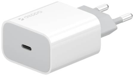 Сетевое зарядное устройство Deppa USB Type-C, PD, 18W + кабель USB-C/Lightning MFI