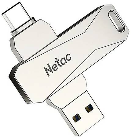 Флешка Netac U782C 64 ГБ, 1 шт., серебристый 19848882347992