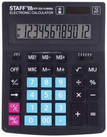 Калькулятор бухгалтерский STAFF Plus STF-333-12, 3 шт