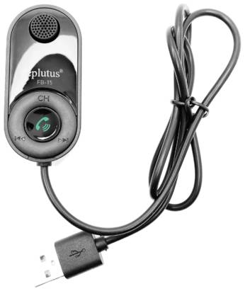 Автомобильный Bluetooth адаптер Eplutus FB-15 для громкой связи и музыки с USB (Bluetooth 5.1)