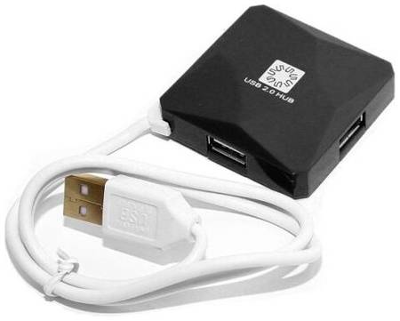 USB-концентратор 5bites HB24-202, разъемов: 4, черный 19848897249884