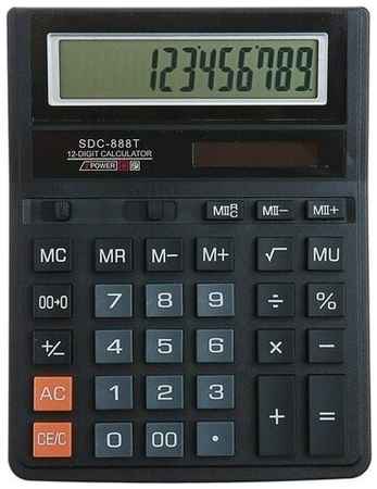 Калькулятор SDC-888T, бухгалтерский калькулятор, настольный калькулятор, 12- разрядный, 888T, калькулятор черный 19848898328858
