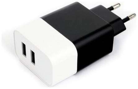 Сетевое зарядное устройство Cablexpert MP3A-PC-26, черный/белый 19848899710349