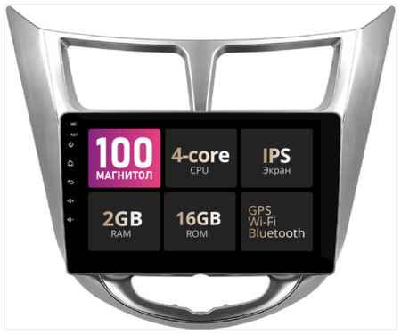 Podofo Магнитола для Hyundai Solaris 2010 - 2016 Android 2Gb+16Gb, 9 дюймов, Солярис 1