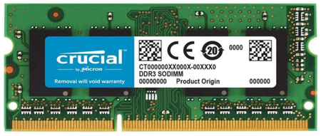 Micron Оперативная память Crucial DDR3 8GB 1333MHz SODIM CT102464BF133B