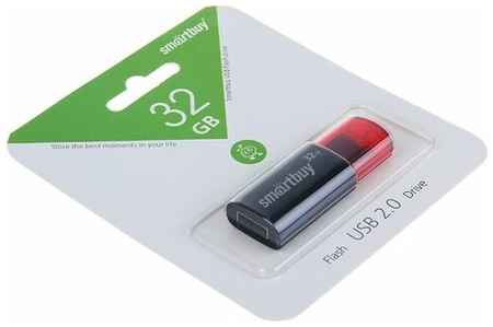 Флешка Smartbuy Click, 32 Гб, USB2.0, чт до 25 Мб/с, зап до 15 Мб/с, чёрная 19848901110791