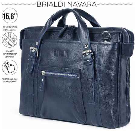 Деловая сумка BRIALDI Navara (Навара) relief navy 19848901989250
