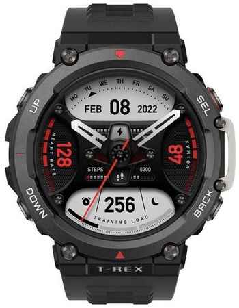 Умные часы Amazfit T-Rex 2 47 мм GPS Global, угольно-черный 19848902243927