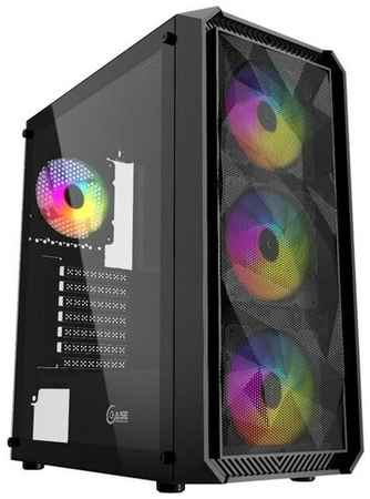 Powercase Корпус Mistral Edge, Tempered Glass, 4x 120mm 5-color fan, чёрный, ATX CMIEB-L4 19848902857661