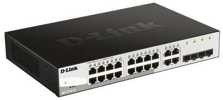 D-Link Сетевое оборудование DGS-1210-20 F2A Настраиваемый L2 коммутатор с 16 портами 10 100 1000Base-T и 4 комбо-портами 100 1000Base-T SFP 19848904943040