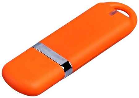 Классическая флешка soft-touch с закругленными краями (64 Гб / GB USB 3.0 Оранжевый/Orange 005 Flash drive Мемо Софт-тач Memo S315) 19848906240179