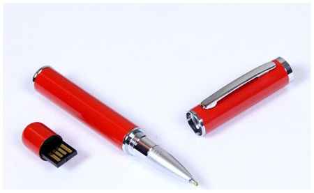 Centersuvenir.com Флешка в виде металлической ручки с мини чипом (16 Гб / GB USB 2.0 Красный/Red 366 под логотип корпоративный подарок крупным и мелким оптом) 19848906241224