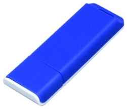 Оригинальная двухцветная флешка для нанесения логотипа (64 Гб / GB USB 2.0 Синий/Blue Style Flash drive Стиль для фирменного логотипа) 19848906242100
