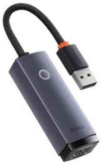 Хаб Baseus Hub Lite Series Ethernet Adapter USB-A to RJ45 LAN Port 100Mbps (WKQX000013) 19848907008872