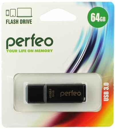 Флешка 64GB USB3.0 Perfeo C12 Black 19848908646079