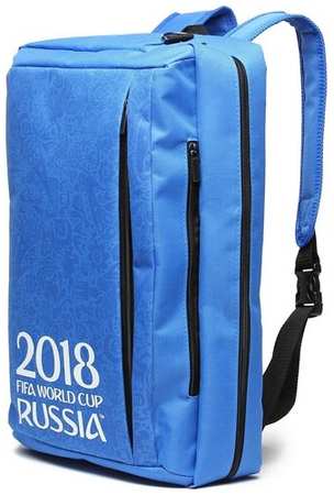 CROWN MICRO Сумка-рюкзак для ноутбука 15.6″ синяя с символикой ЧМ по футболу FIFA 2018 (CM-F-BBC9001) 19848910892650