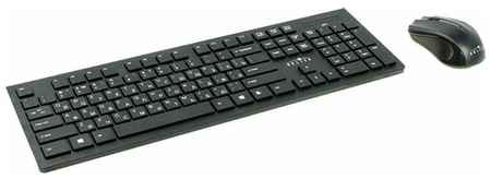 Комплект клавиатура + мышь OKLICK 250M, черный, английская/русская 19848913154974