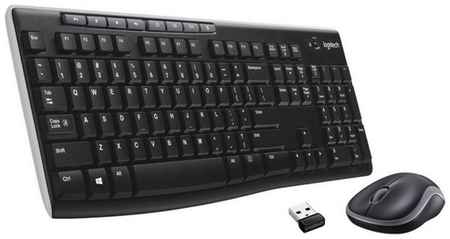 Комплект клавиатура + мышь Logitech Wireless Combo MK270, английская/русская