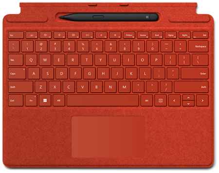 Microsoft Клавиатура Surface Pro X/8/9 Signature Keyboard Alcantara (Poppy ) RUS + Slim Pen 2