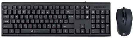 Комплект клавиатура + мышь OKLICK 630M, черный, английская/русская 19848913640976