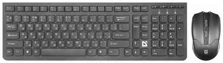 Комплект клавиатура + мышь Defender Columbia C-775 Black USB, черный, английская/русская 19848913904978