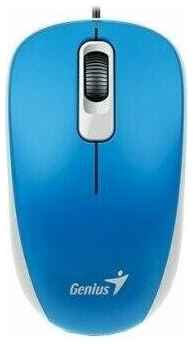 Мышь проводная Genius DX-110 синий USB (31010009400) 19848915414331