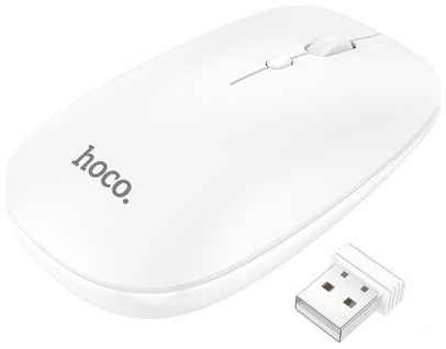 Мышь беспроводная Hoco GM15 Business, Bluetooth V3.0+5.0, 800-1600dpi, 2,4G, Белый 19848915487555