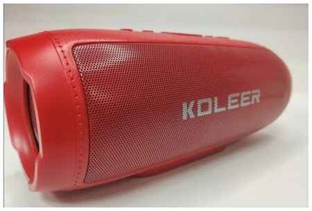 Koleer Портативная беспроводная Bluetooth стерео колонка Premium / Super bass/ USB/ Micro SD/ AUX/ FM / синяя 19848917158263