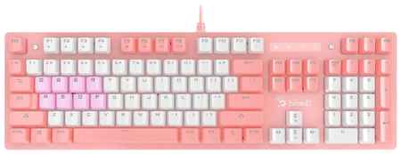 Клавиатура проводная A4Tech Bloody B800 Dual Color White LED бело-розовая 19848924850413