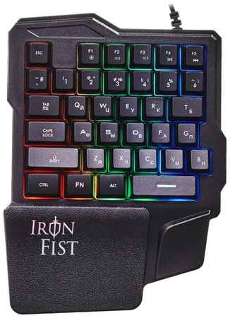 Игровая клавиатура OKLICK 701G IRON FIST черный, английская/русская (ISO) 19848926251320