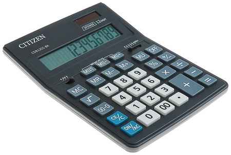 Калькулятор настольный 12-разрядный CDB1201BK, 155 х 205 х 35 мм, двойное питание, чёрный (1 шт.) 19848931880810