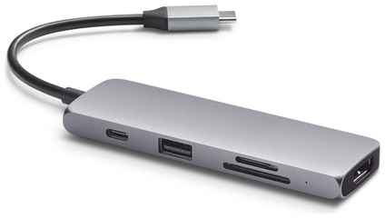 Док-станция Satechi Type-C Multiport Pro (USB 3.0, USB Type-C, HDMI, SD, micro-SD), Серый ST-UCMPAM 19848937655116