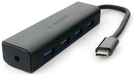 USB-концентратор Gembird UHB-C364, разъемов: 4, 15 см, черный 19848937797626