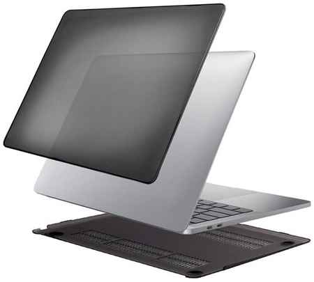 Защитный чехол накладка для MacBook Pro 16 A2485 2021/A2780 2023 Toughshell HardCase из поликарбоната, цвет кристалл черный 19848938435669