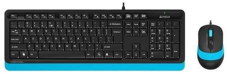 Комплект клавиатура+мышь A4Tech Fstyler F1010 черный/синий 19848938726551