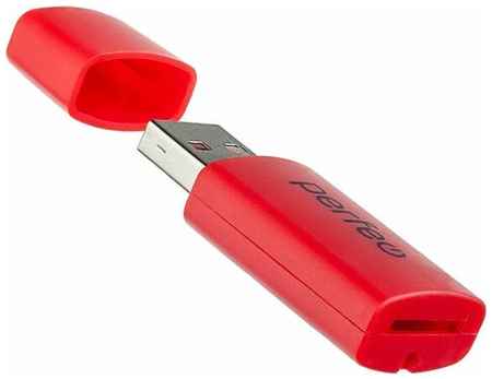 Картридер Perfeo Micro SD, (PF-VI-R023 Red) красный