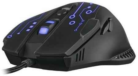 SVEN Игровая мышь RX-G715 8 бесшумных клавиш, 1200 - 3200 DPI, SoftTouch покрытие, подсветка