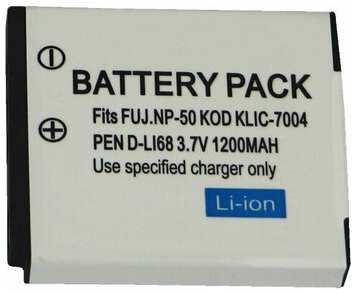 Усиленная батарея-аккумулятор MyPads большой повышенной ёмкости NP-50/ NP-50A 1300 mAh для фотоаппарата Fujifilm F1000EXR/ F200EXR/ F300EXR/ F500. 19848949555693