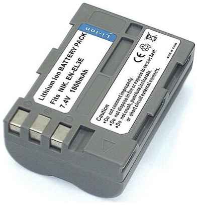 Batme Аккумулятор (АКБ, аккумуляторная батарея) EN-EL3e для фотоаппарата Nikon D80, 7.4В, 2000мАч, Li-Ion 19848950066496