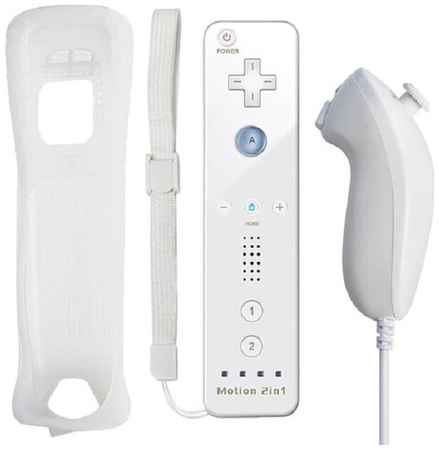 Dex Комплект геймпадов Remote Plus Bluetooth + Nunchuk для консоли Wii/WiiU 19848951453327