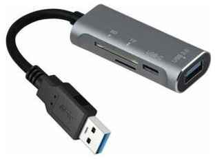 Хаб USB с картридером 1 x USB 3.0 + Type-C + SD/microSD | ORIENT JK-328 19848951695342