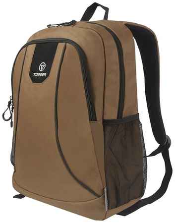 Рюкзак TORBER ROCKIT с отделением для ноутбука 15,6″, коричневый, полиэстер 600D, 46 х 30 x 13 TORBER MR-T8283-BRW 19848952379542