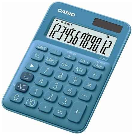 Калькулятор бухгалтерский CASIO MS-20UC-BU-S-EC, голубой 19848952862923