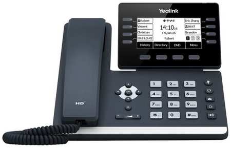 Телефон IP Yealink SIP-T53W черный (упак:1шт) 19848953991385