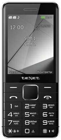 TeXet TM-425, 2 SIM, черный 19848955105259