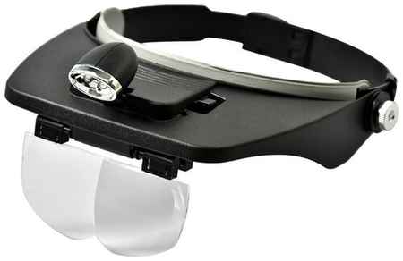 Бинокулярные очки- лупа с подсветкой и креплением на голову VITtovar 19848955158929