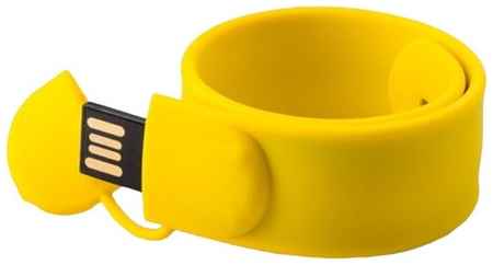 Подарочная флешка slap-браслет желтый 8GB 19848958700304